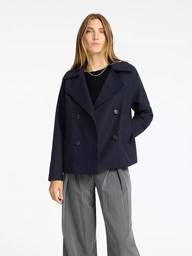 SELECTED FEMME | Chaqueta de lana SLFALMA | Azul oscuro