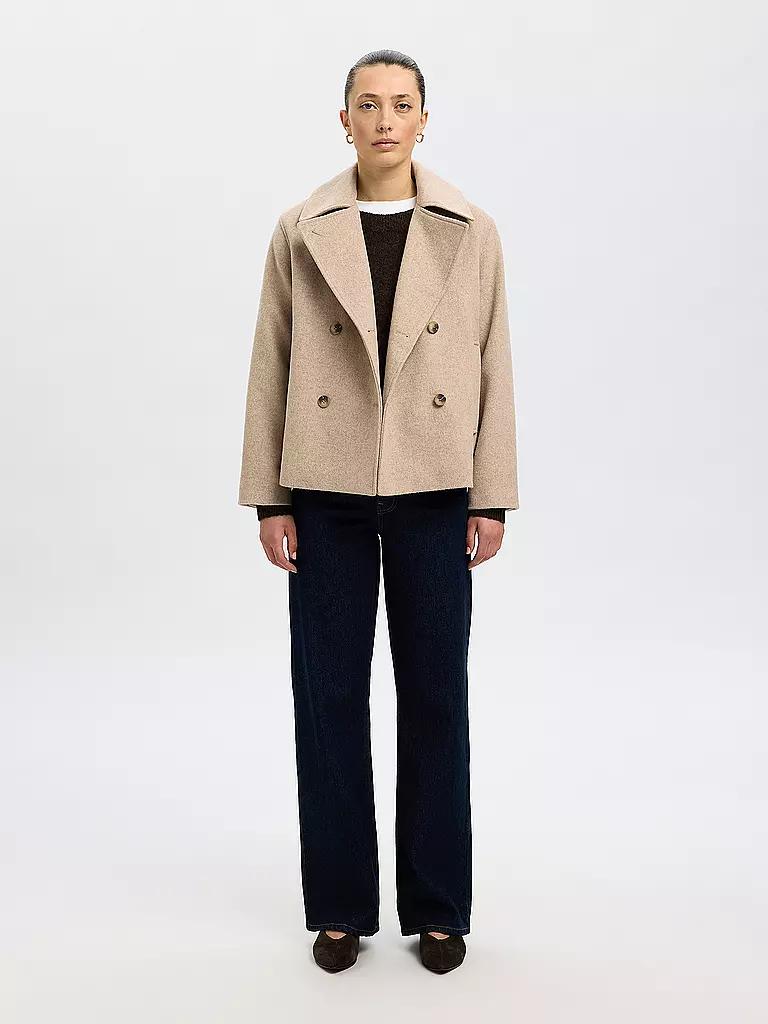SELECTED FEMME | Chaqueta de lana SLFALMA | Beige