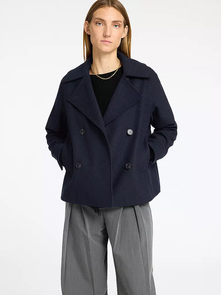 SELECTED FEMME | Chaqueta de lana SLFALMA | Azul oscuro