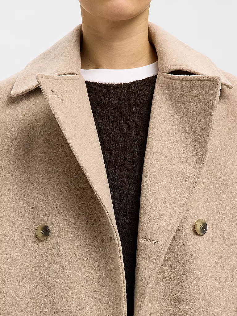 SELECTED FEMME | Chaqueta de lana SLFALMA | Beige