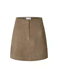 SELECTED FEMME | Falda de cuero SLFKAYA | Marrón