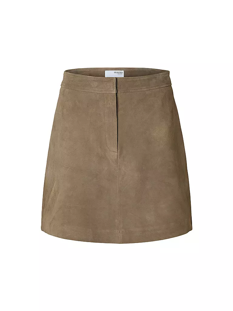 SELECTED FEMME | Falda de cuero SLFKAYA | Marrón
