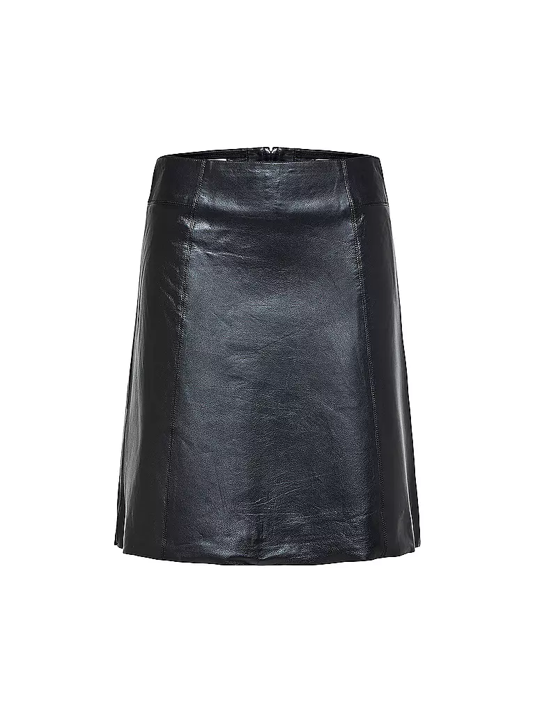 SELECTED FEMME | Falda de cuero | Negro