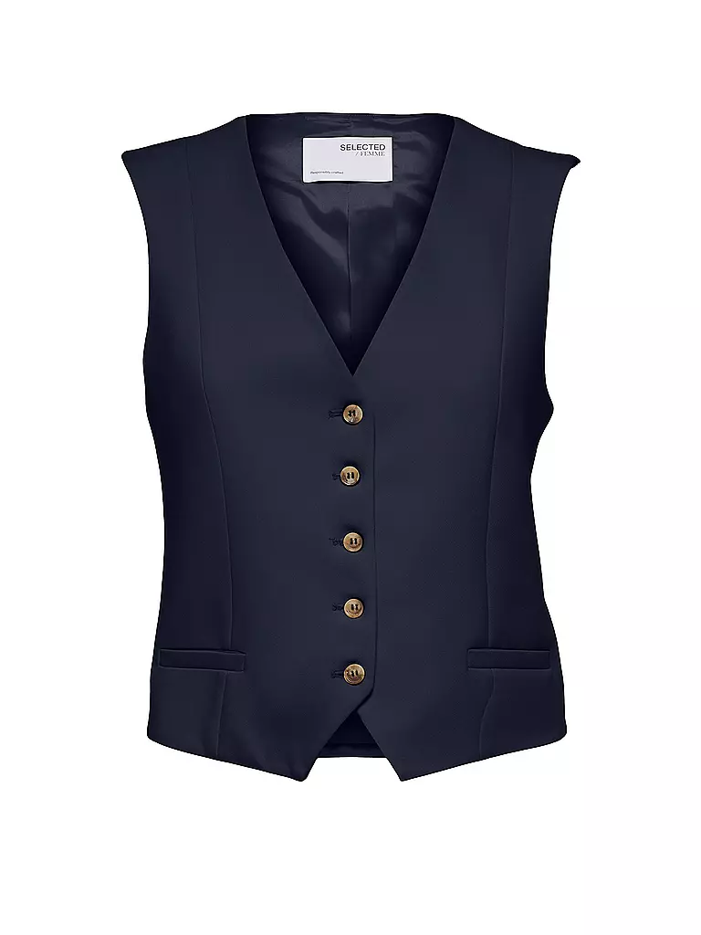 SELECTED FEMME | Gilet SLFRITA | Azul oscuro