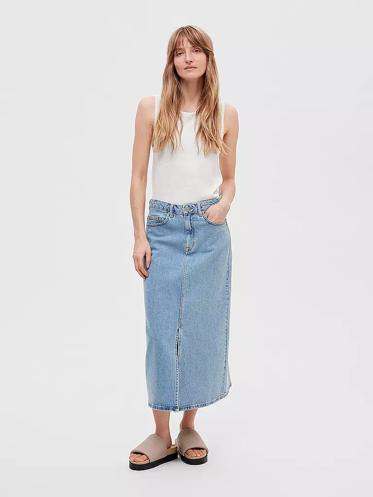 SELECTED FEMME | Jeansrock SLFKRISTA-GERDA | Azul claro