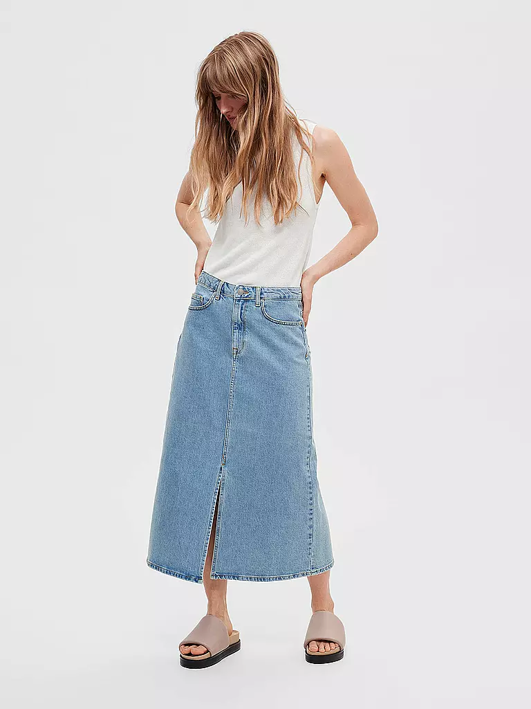 SELECTED FEMME | Jeansrock SLFKRISTA-GERDA | Azul claro
