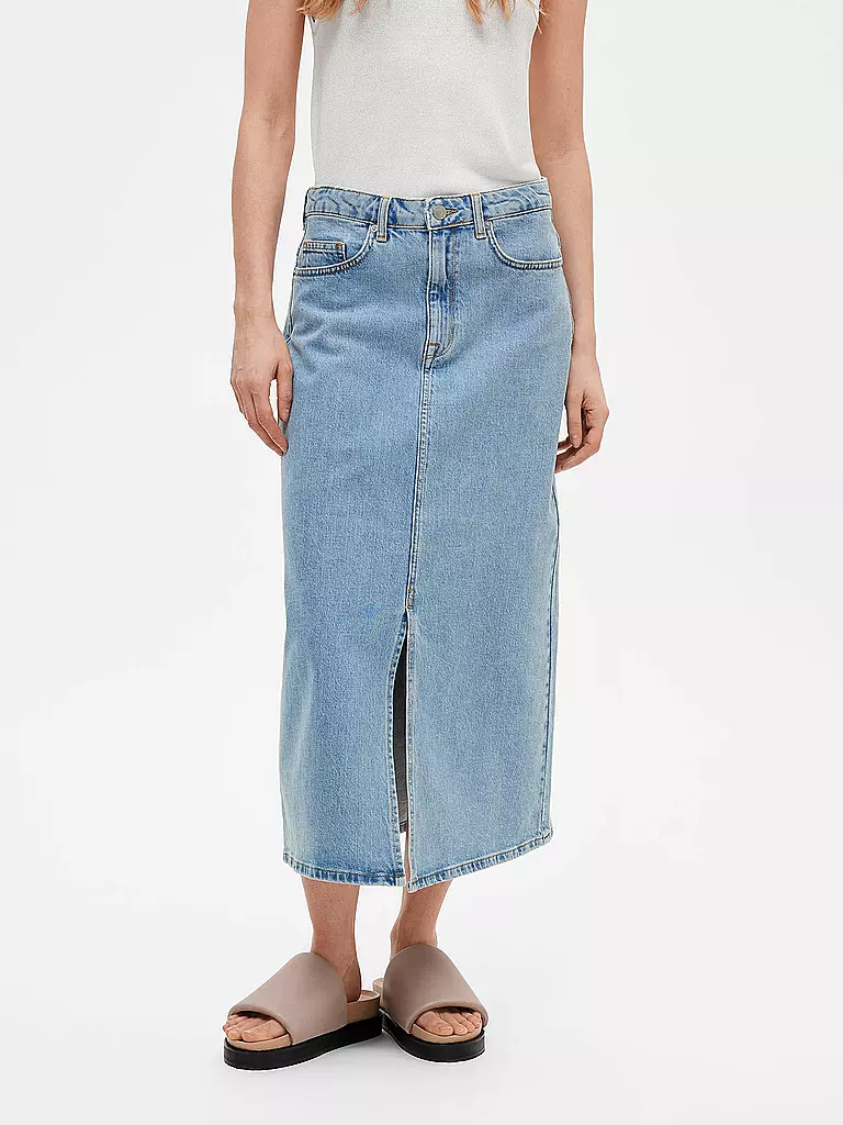 SELECTED FEMME | Jeansrock SLFKRISTA-GERDA | Azul claro