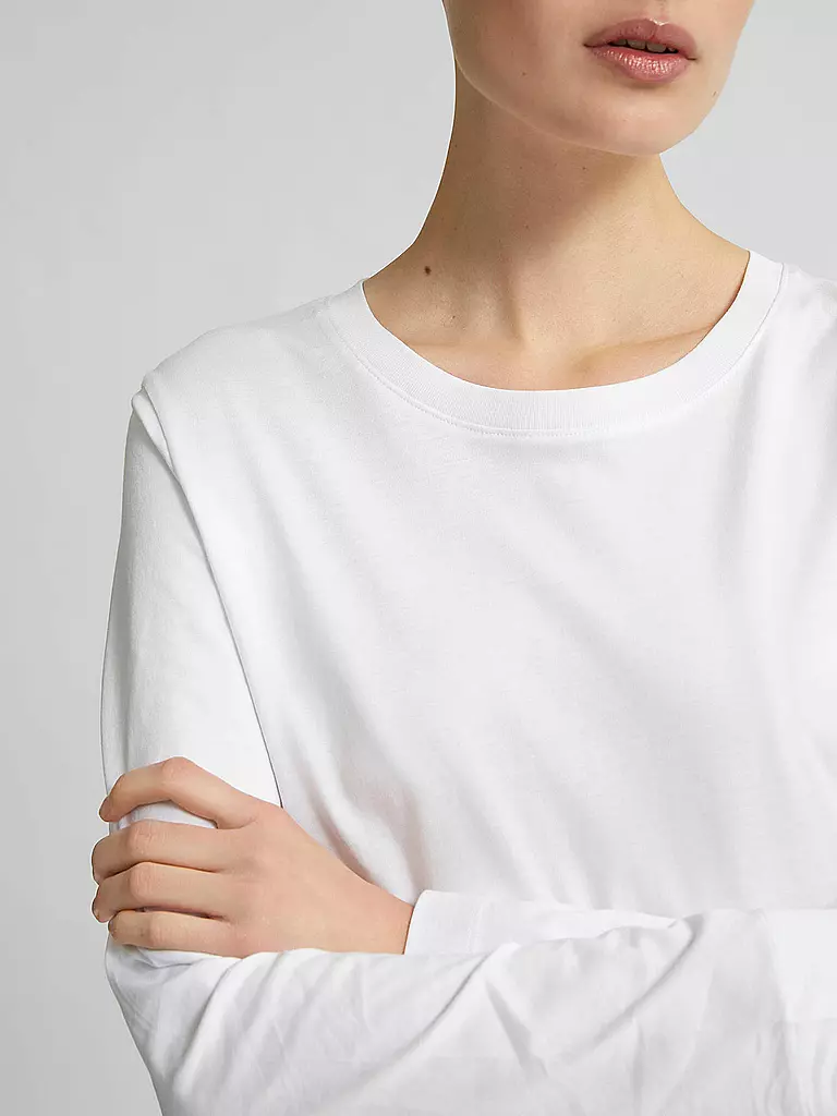 SELECTED FEMME | Langarmshirt " SLFSTANDARD " | Blanco