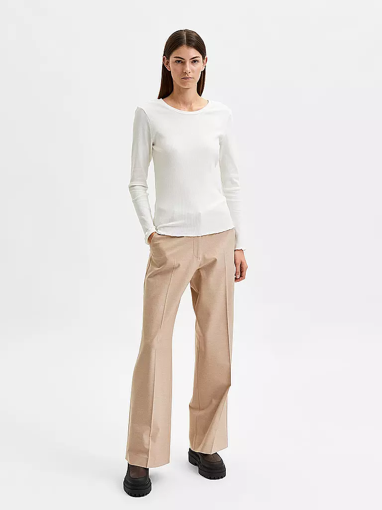 SELECTED FEMME | Langarmshirt SLFANNA | Blanco