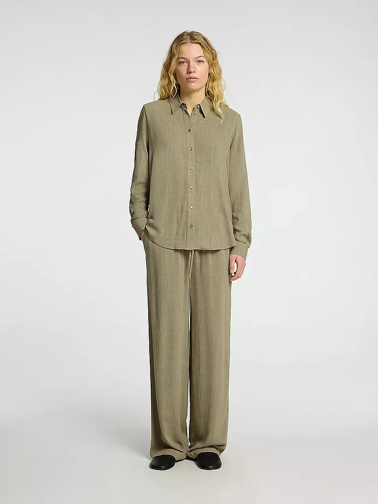 SELECTED FEMME | Pantalones Marlene de pierna ancha SLFVIVA-GULIA | Oliva
