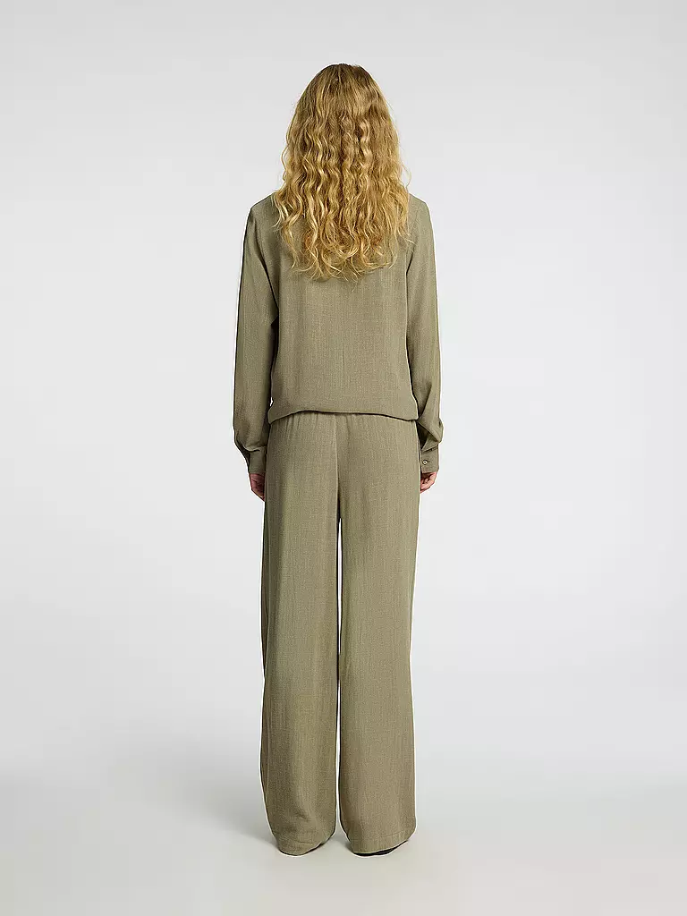 SELECTED FEMME | Pantalones Marlene de pierna ancha SLFVIVA-GULIA | Oliva