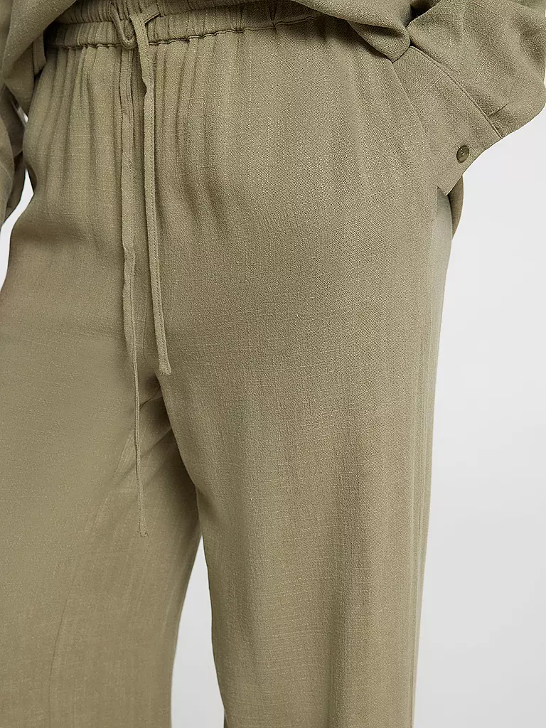 SELECTED FEMME | Pantalones Marlene de pierna ancha SLFVIVA-GULIA | Oliva