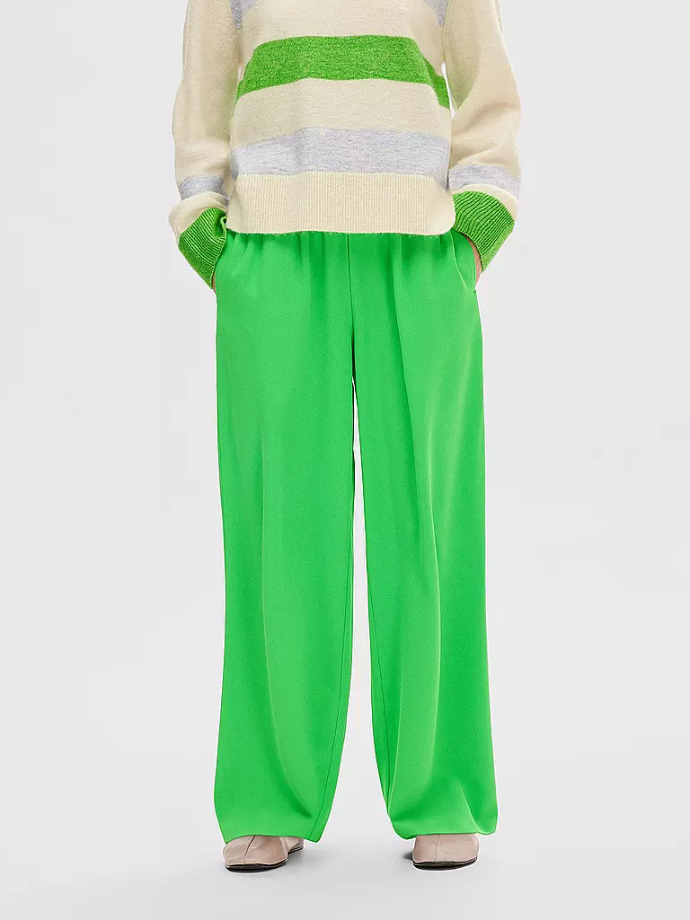 SELECTED FEMME | Pantalones Marlene SLFTINNI de corte relajado | Verde