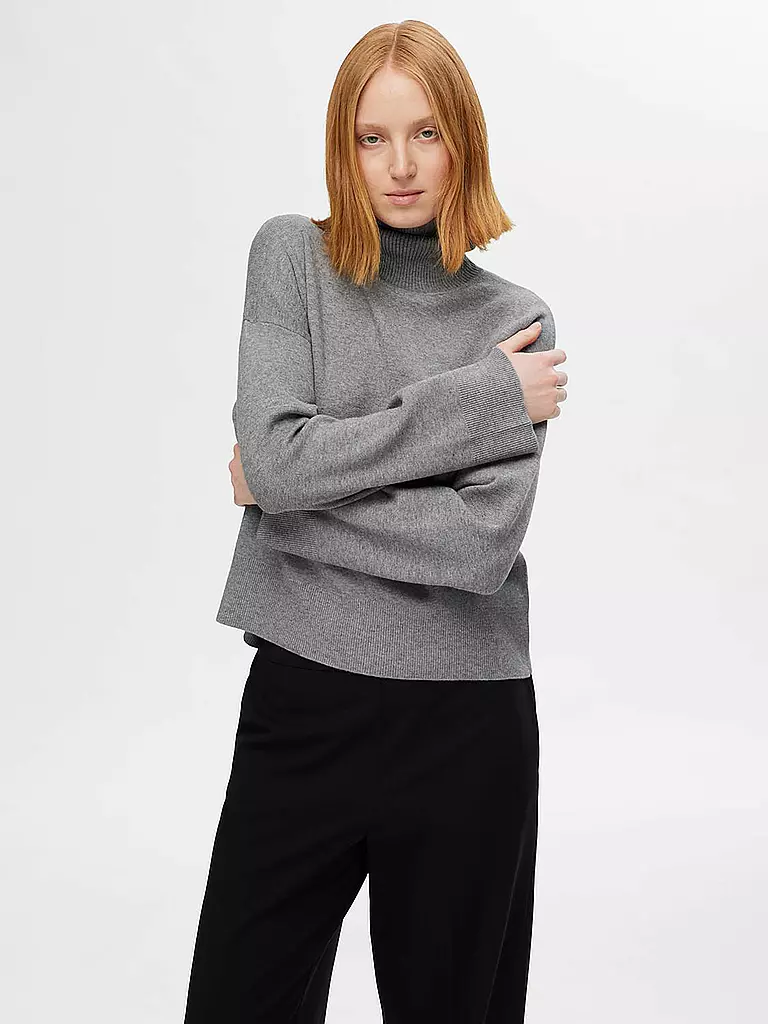 SELECTED FEMME | Rollkragenpullover  SLFKAMMA | Gris