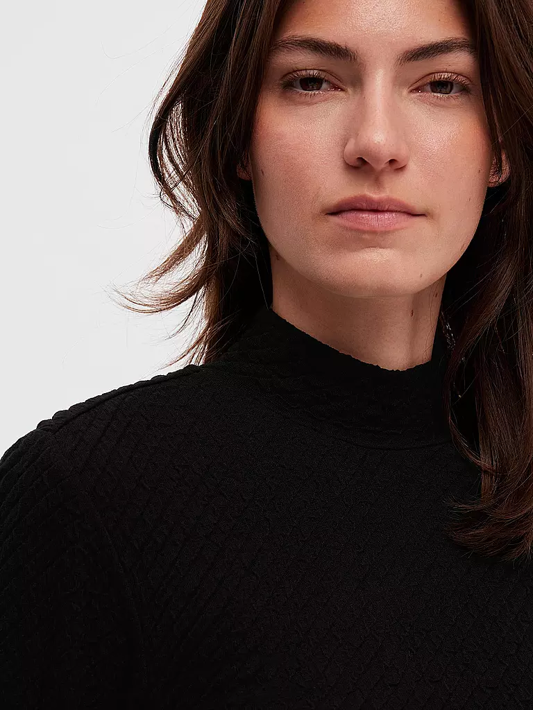 SELECTED FEMME | Stehkragenshirt SLFGINNY | Negro