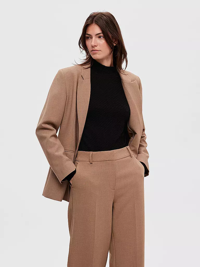 SELECTED FEMME | Stehkragenshirt SLFGINNY | Negro