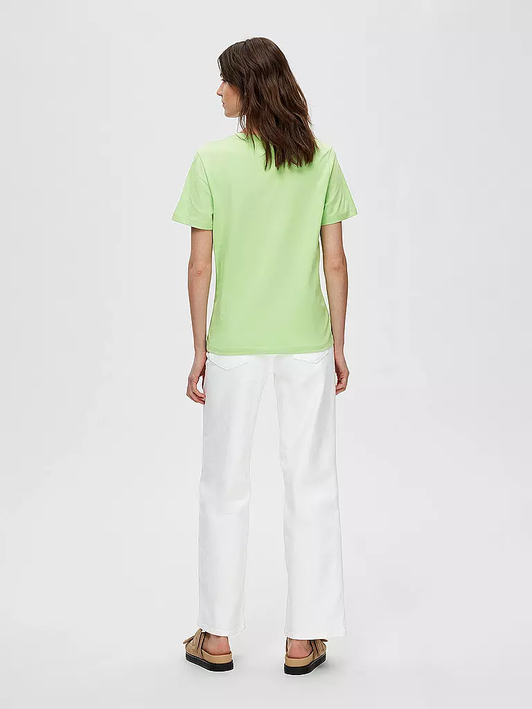 SELECTED FEMME | T-Shirt SLFESSENTIAL | Verde claro
