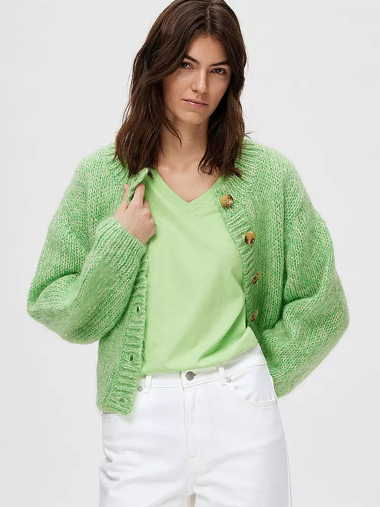 SELECTED FEMME | T-Shirt SLFESSENTIAL | Verde claro
