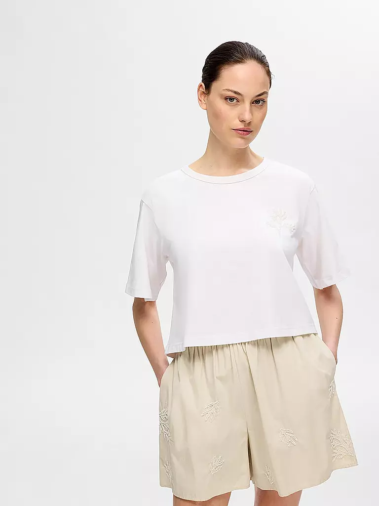 SELECTED FEMME | T-Shirt SLFMARITA | Blanco