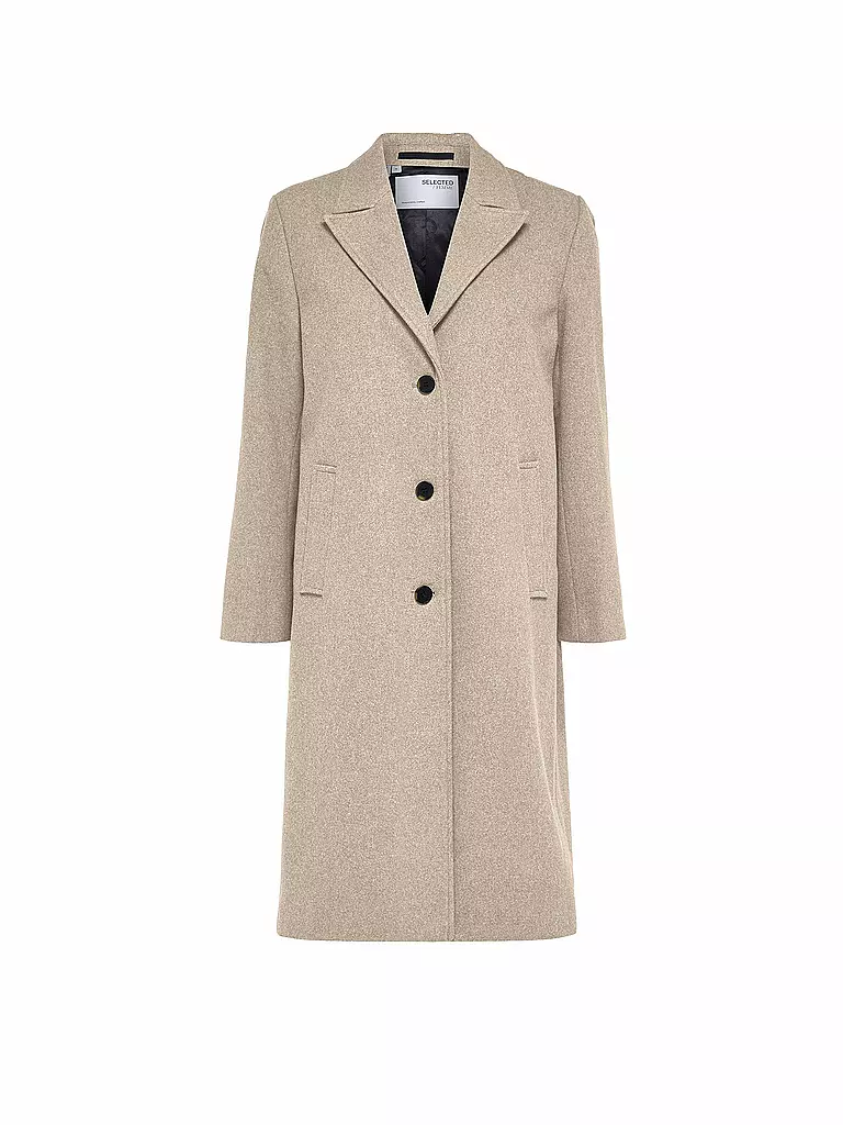 SELECTED FEMME | Wollmantel SLFALMA  | Beige