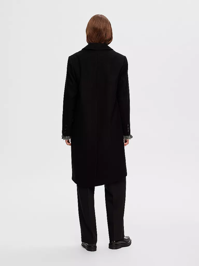SELECTED FEMME | Wollmantel SLFALMA  | Negro