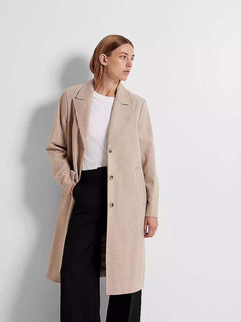 SELECTED FEMME | Wollmantel SLFALMA  | Beige