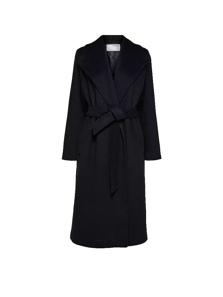SELECTED FEMME | Wollmantel SLFROSA  | Negro