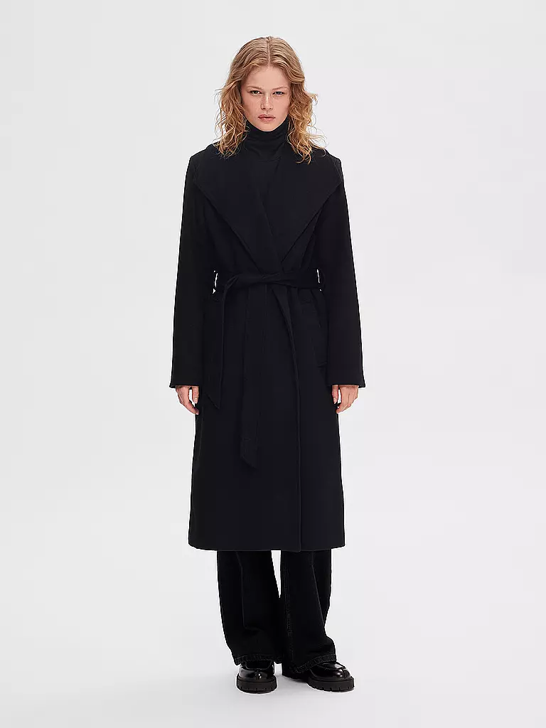 SELECTED FEMME | Wollmantel SLFROSA  | Negro