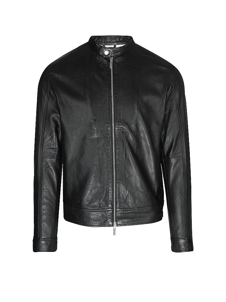 Chaqueta de cuero SLHARCHIVE negro M