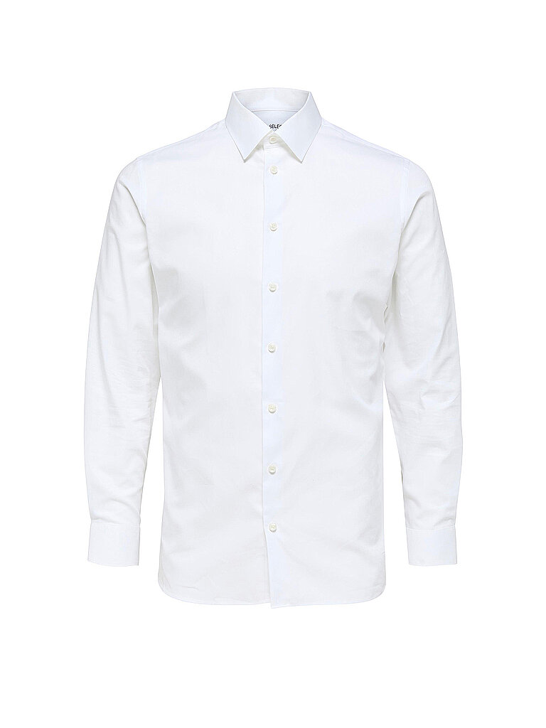 Selected Camisa Slim Fit SLETHAN blanco