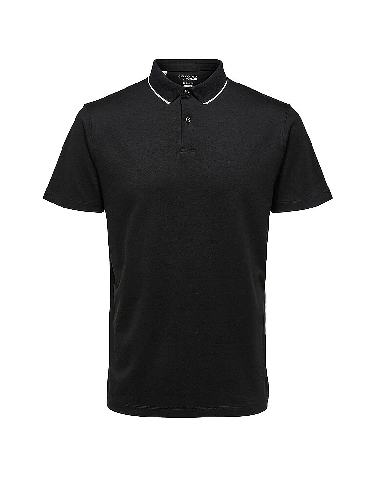 Poloshirt SLHLEROY COOLMAX negro S