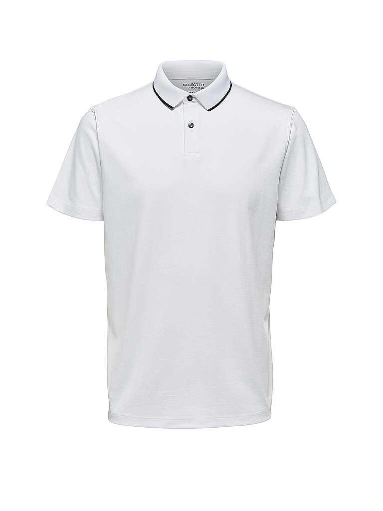 Poloshirt SLHLEROY COOLMAX blanco XL