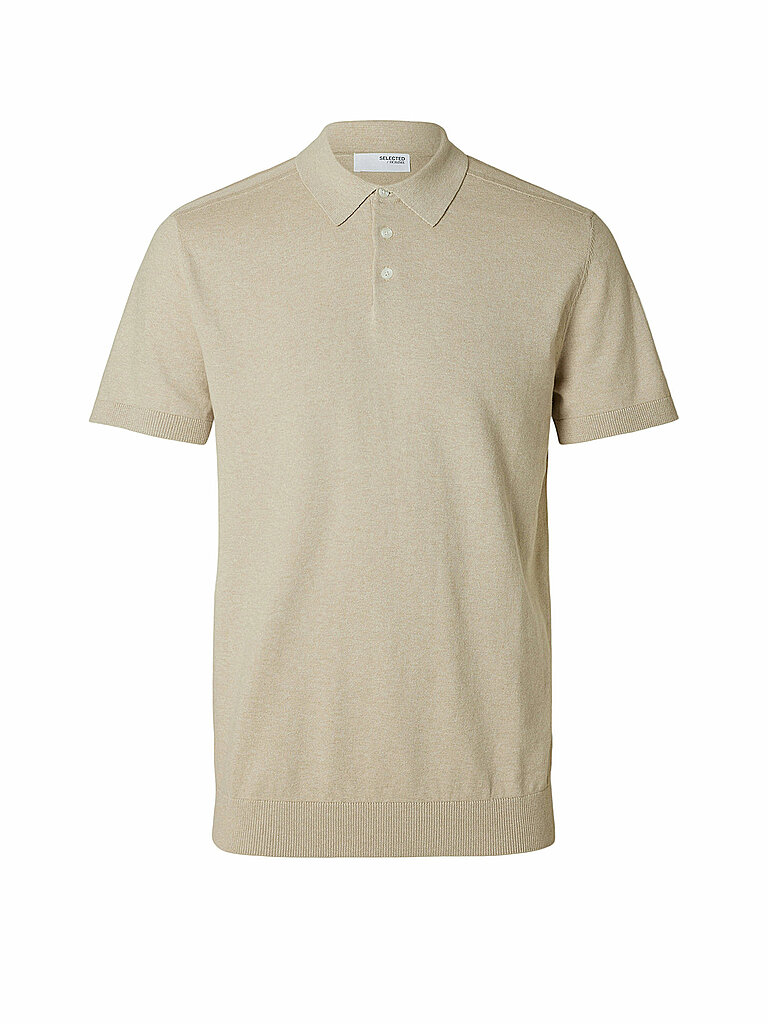 Poloshirt SLHBERG beige XXL