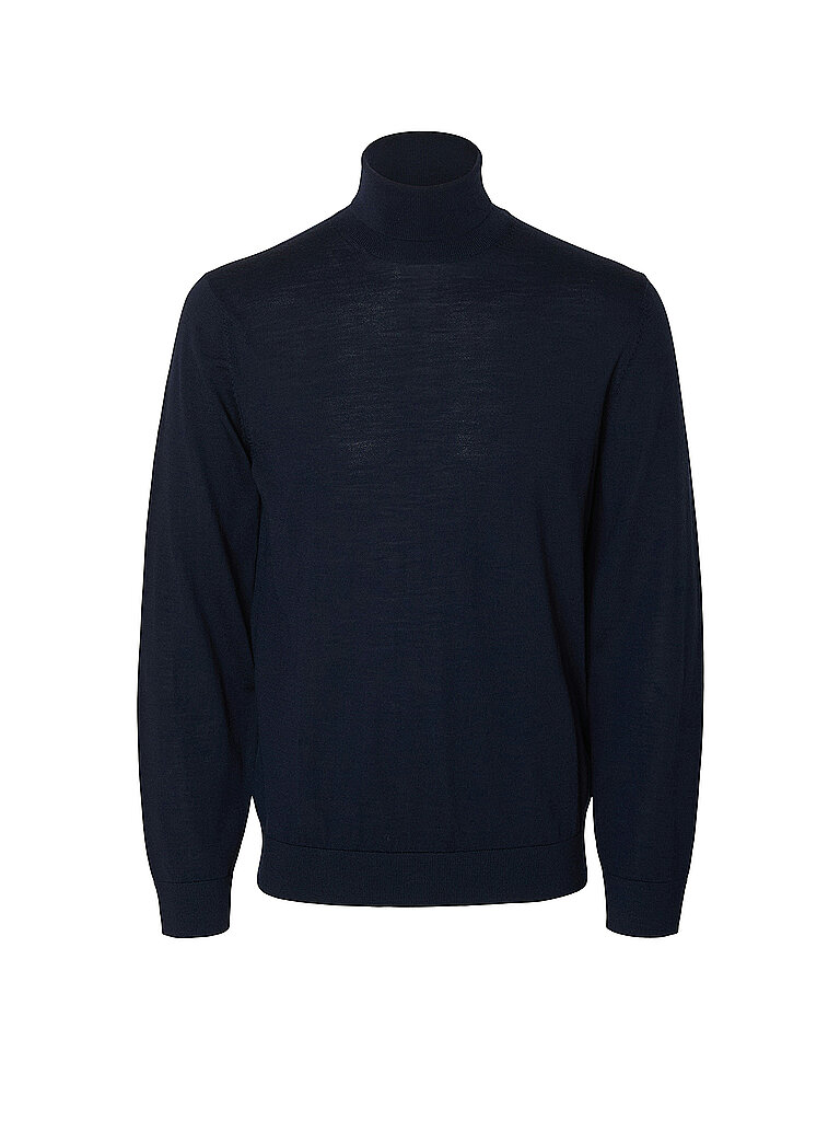 Selected Jersey de cuello alto SLHTRAY azul oscuro