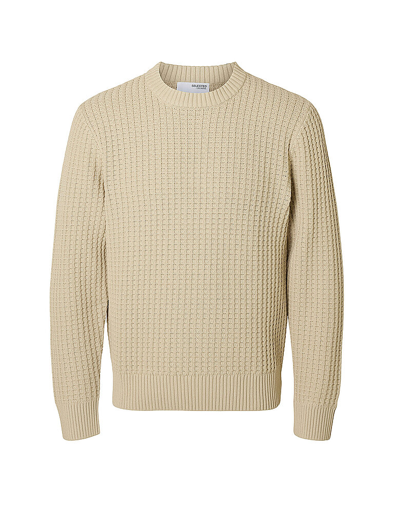 Selected Pullover SLHTOM beige XL