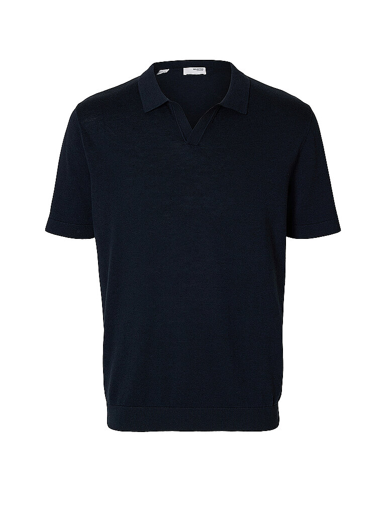 Selected Polo SLHMATTIS azul oscuro