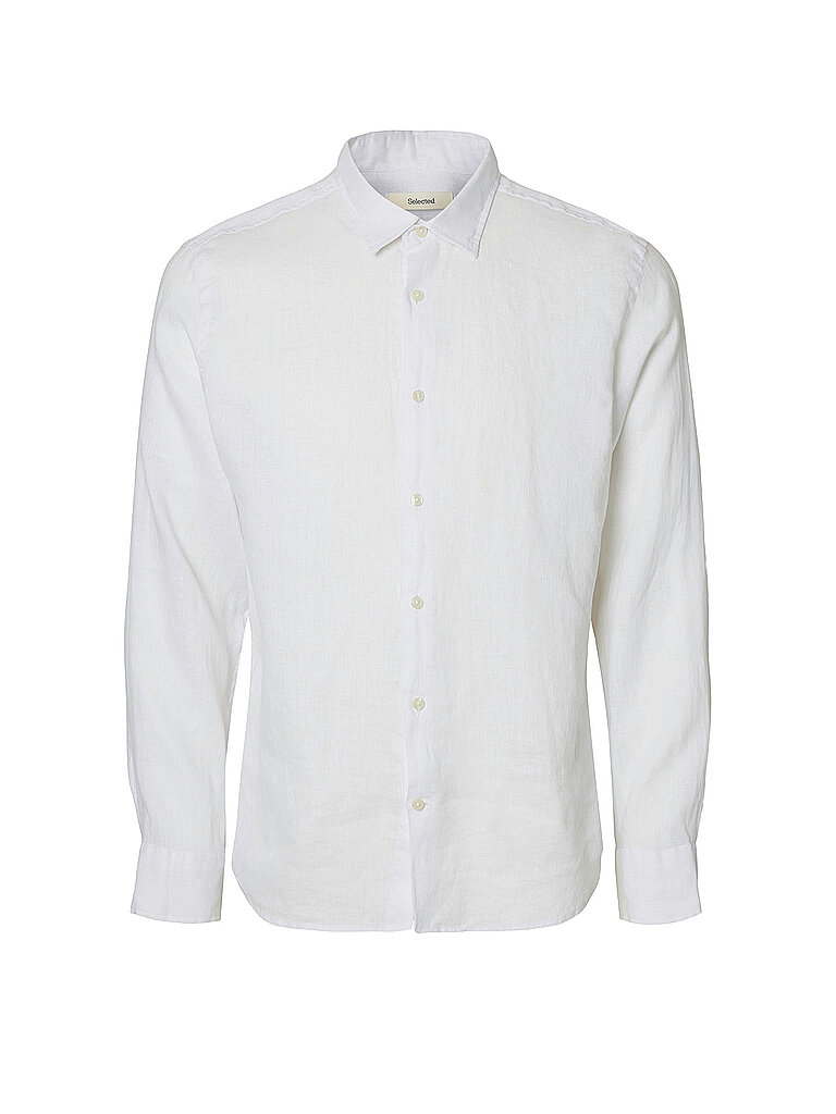 Selected Leinenhemd SLHREGKYLIAN-LINEN blanco