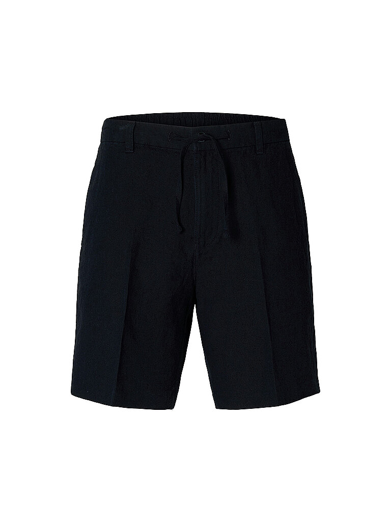 Pantalones cortos de lino SLHREGULAR-LEROY negro L