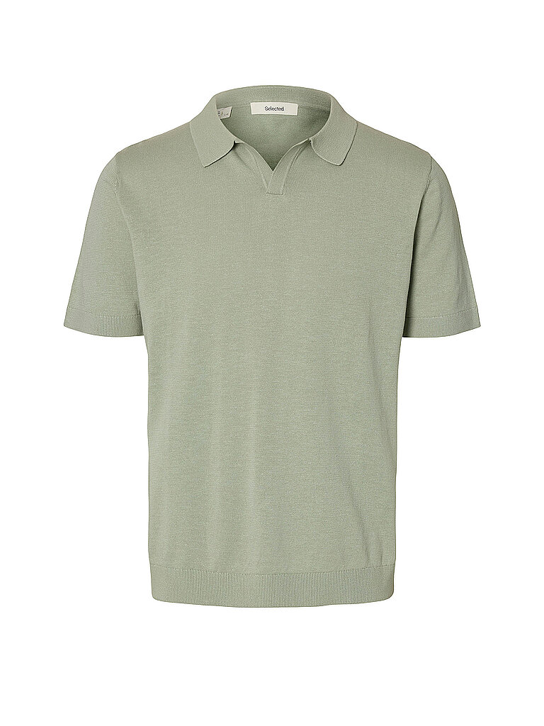 Selected Polo SLHMATTIS gris XL