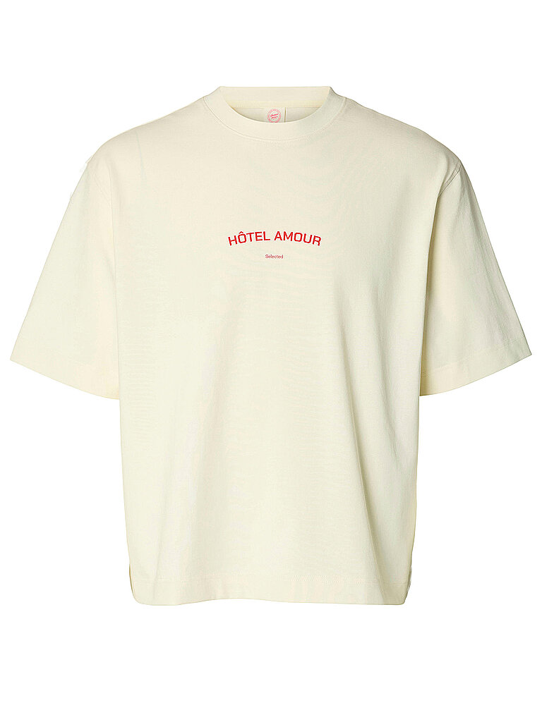 Camiseta SLHBOXYLIAM beige L