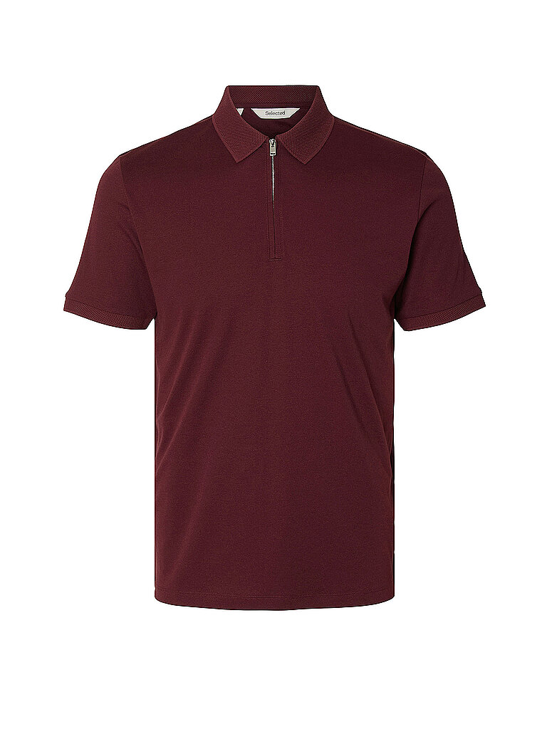 Poloshirt SLMFAVE rojo oscuro XL
