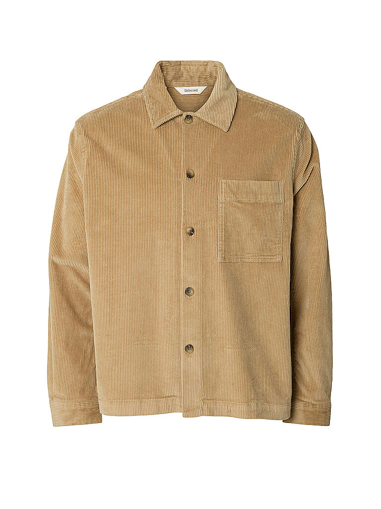 Selected Overshirt SLMOTTO beige