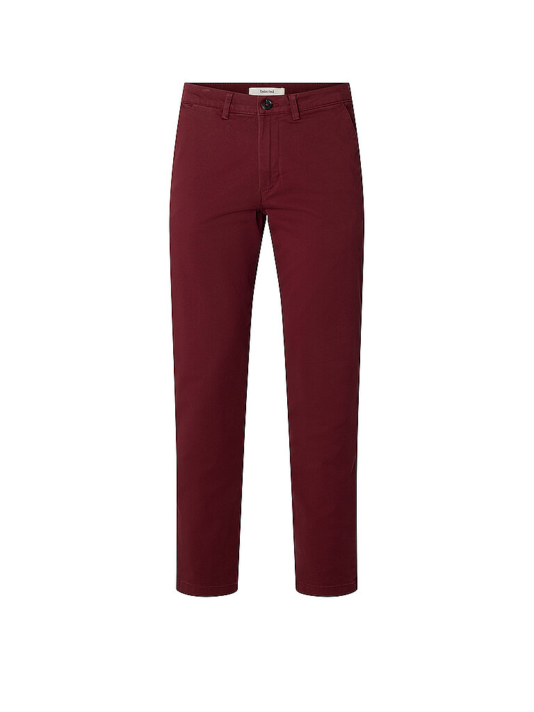 Selected Chino Slim Fit SLHSLIM rojo oscuro