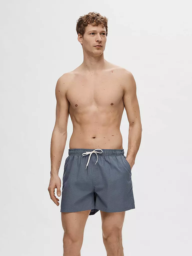 SELECTED | Bañador SLHCOOPER-SEERSUCKER | Azul