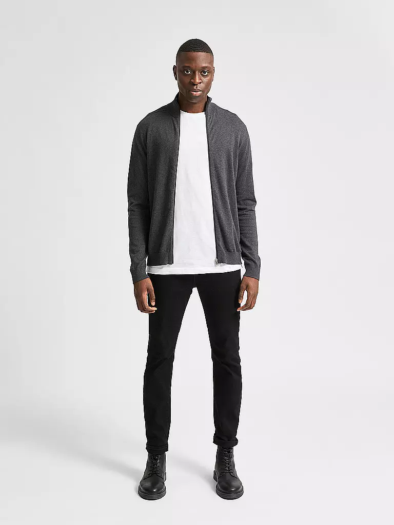 SELECTED | Cárdigan | grau
