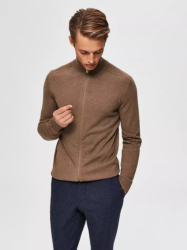 SELECTED | Cárdigan | braun