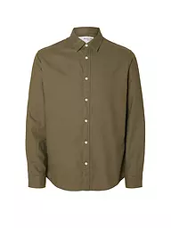 SELECTED | Flanellhemd Slim Fit SLHSLIMOWEN | Oliva