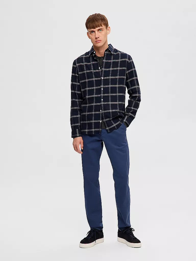 SELECTED | Camisa de franela Slim Fit SLHSLIMOWEN | Gris