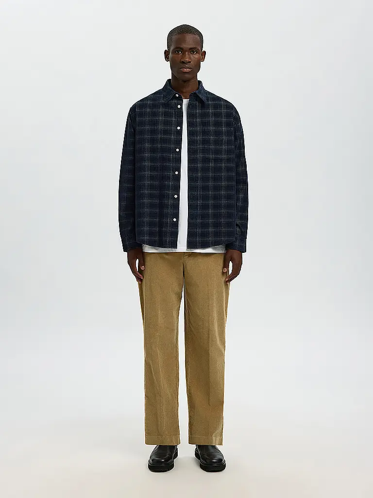 SELECTED | Camisa Regular Fit SLHREGCORD | Azul