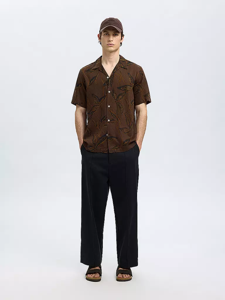 SELECTED | Camisa Regular Fit SLHREGNOA | Marrón